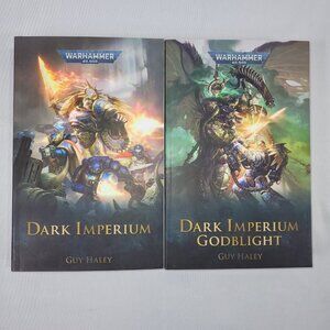 Warhammer 40,000 Video Game Oversize 2 Paperback Softcover Book Lot Novel